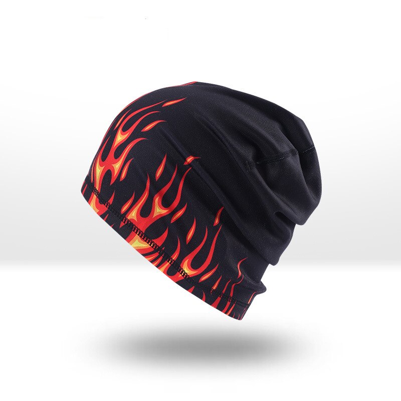 Ckahsbi Outdoor Mannen Sneldrogende Katoen Afdrukken Fietsen Cap Hoofddoek Hoofdband Vrouwen Winter Hoed Running Sport Piraat Vlam Hoed kap
