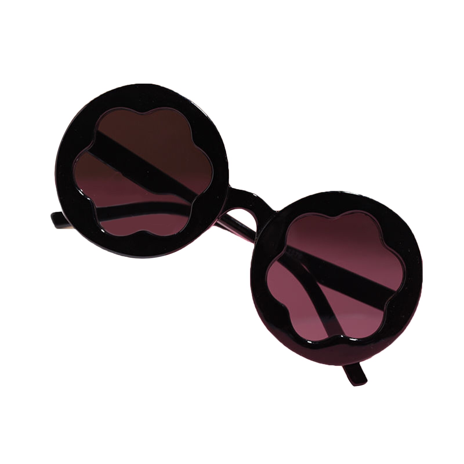Kids UV400 Sunglasses Cute Floral Shaped Outdoor Beach Sunglasses for Toddler Boys Girls Baby Accessories Children's Boys Girls: Black