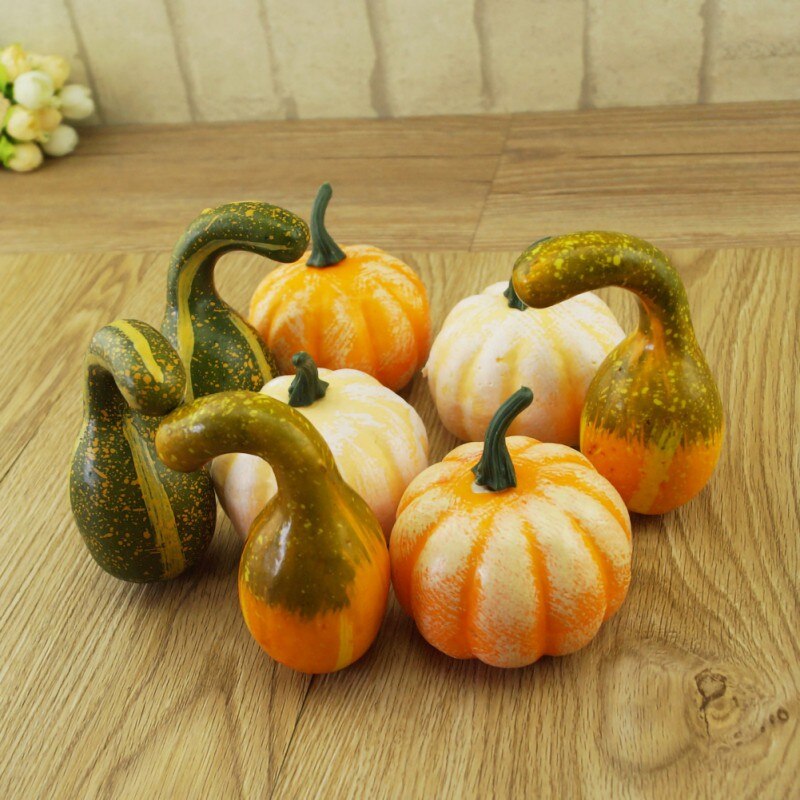 Lifelike Simulation Artificial Pumpkins Festive Wedding Halloween Party Home Decoration