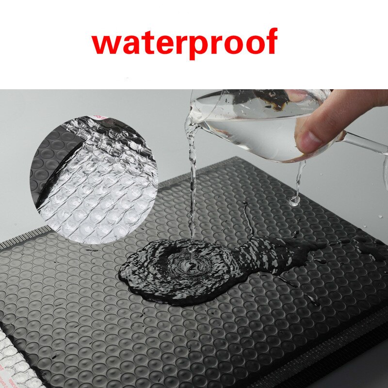 50pcs Black Poly Bubble Mailer Envelopes Padded Mailing Bag Self Sealing Packaging Bag Wrap Storage Usable Space 20x28+4cm