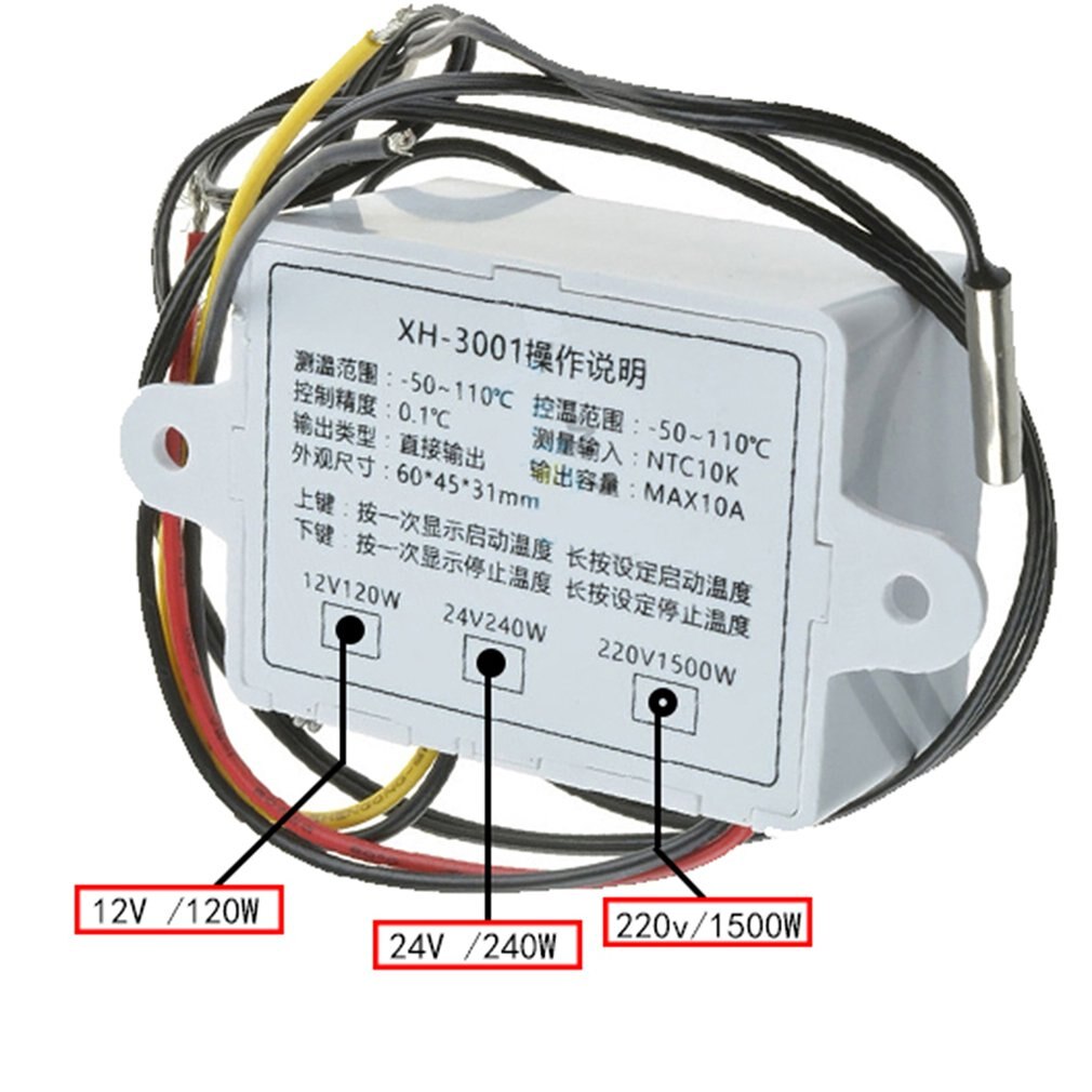 12V/24V/220V Digitale Temperatuur Controller Thermische Regulator Thermokoppel Thermostaat Met Lcd Display