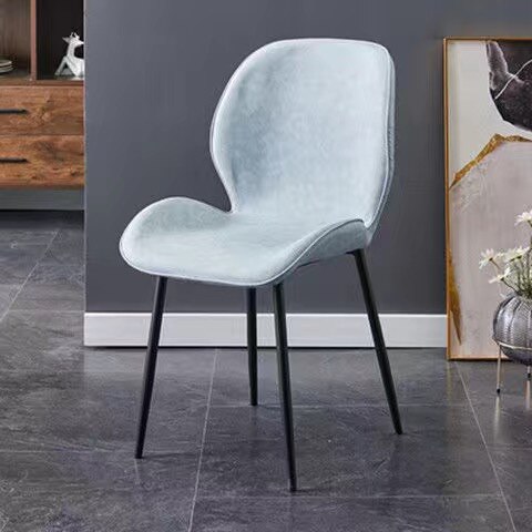 Dining chair metal with leather Dining chair: 2