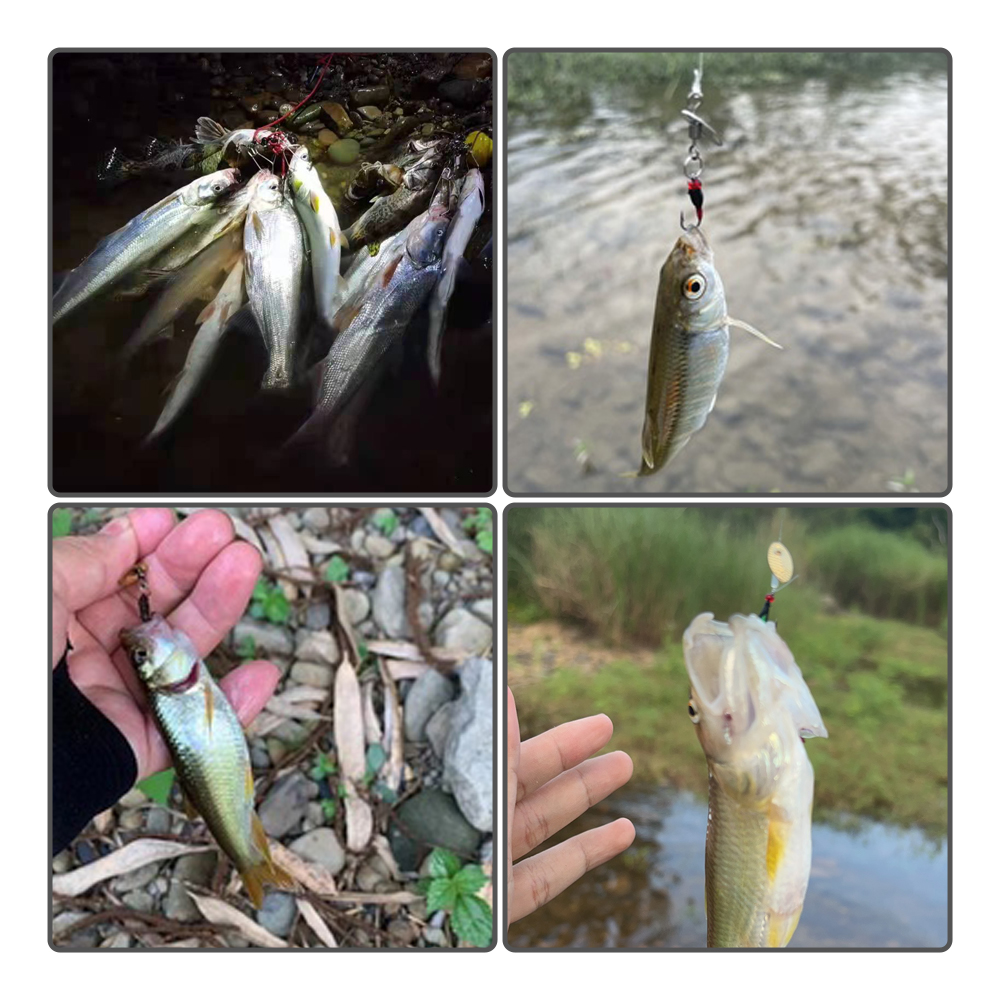 12#14#16#18#  fiskeagn fluefiske lokke fiskeskje ørret lokke enkelt krok svingbar skje lokke
