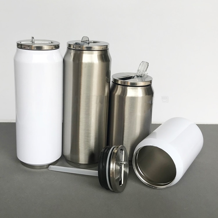 2pcs/lot Blank Sublimation 280ml/500ml Coke Bottle Cup Transfer Prtinting by Sublimation INK DIY Transfer Heat Press Printing