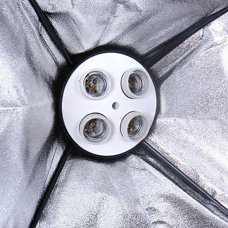 Fotografie Softbox Verlichting Kit 50*70Cm Vier Socket Lamp Softbox E27 Lamphouder Photo Soft Box Voor Fotografie foto Studio