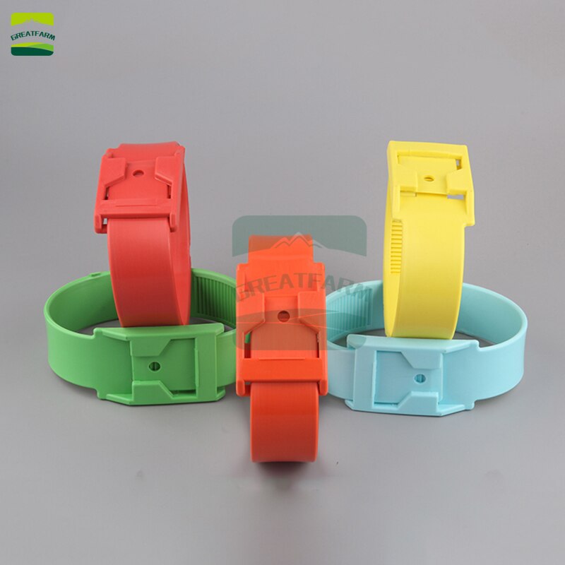 Cow color identification belt cow foot mark foot ring belt legging identification mark belt ranch management product 10 per pack: Orange