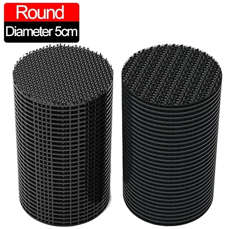 10-100PCS Self-Adhesive Fastener Tape Extra Strong Carpet Fixing Sticker Double Side Hook-and-loop Fastener Auto Adhesive Tapes: 30mm / WHITE