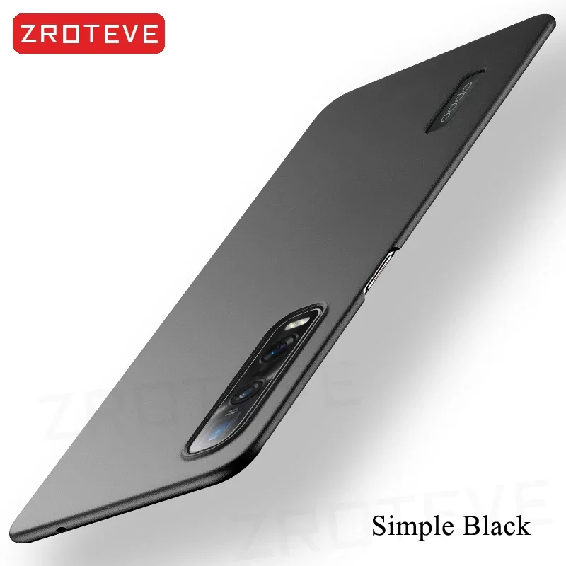 For Find X2 Pro Case ZROTEVE Slim Matte Hard PC Cover For Oppo Find X5 Pro X3 Neo FindX2 FindX3 Lite FindX5 Global Phone Cases: Nylon / black