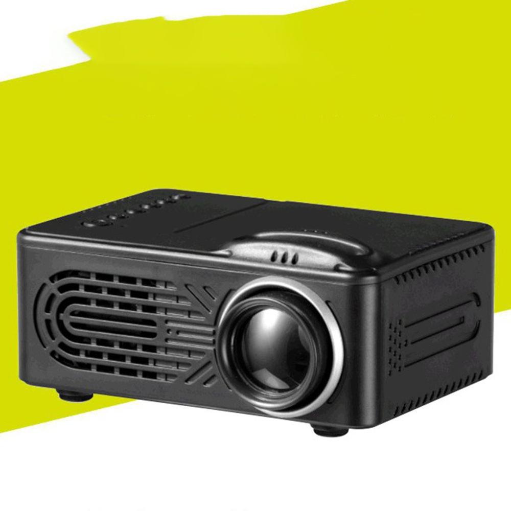Mini Micro Portable Home Entertainment Projector Supports 1080P Hd Mobile Phone Connection Projector Black Mini Projector