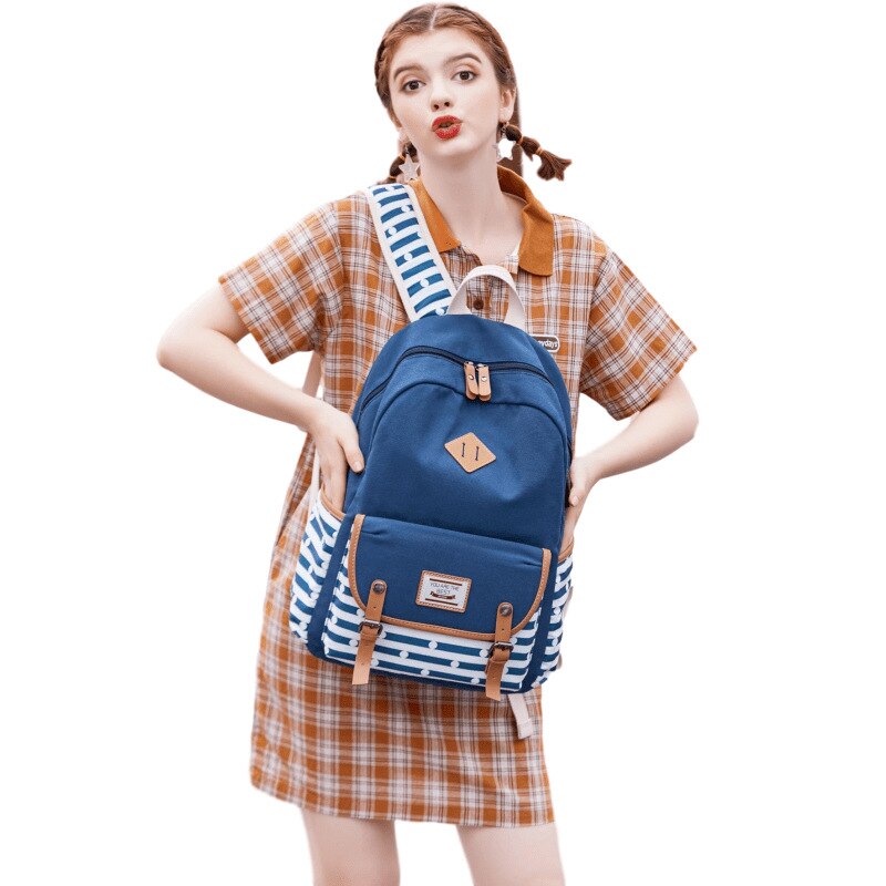 Usb Zak Vrouwen Aankomst Vrouwen Canvas Rugzak Schooltas Voor Meisjes Rugzak Rugzakken Schooltassen Reizen 3 Pcs