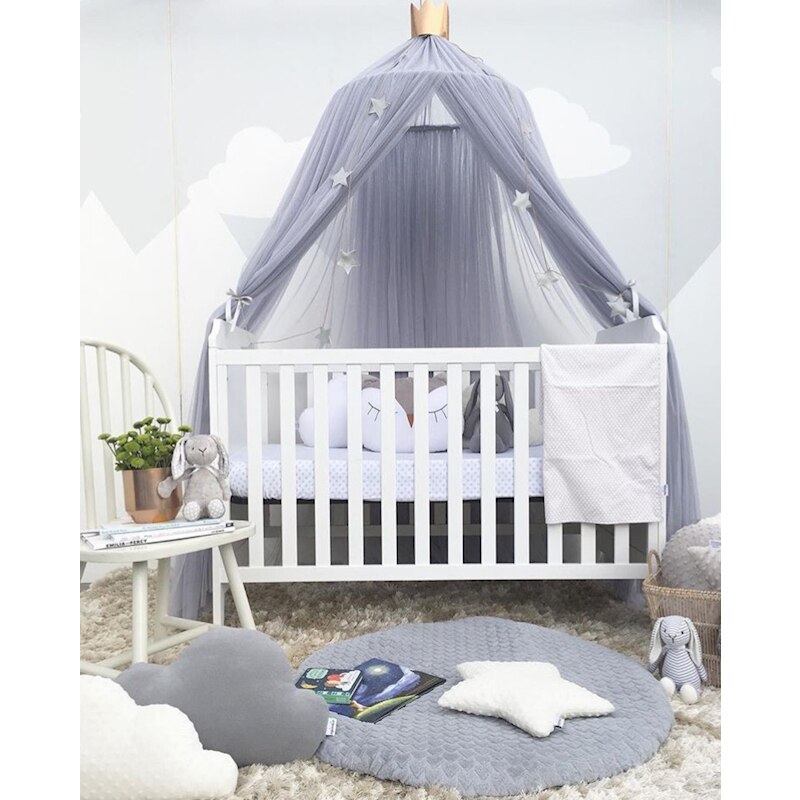 Prinses droom tenten baby meisje slaapkamer decor peuter baby crib netting bed tent kinderen klamboe voor baby crib accessoires