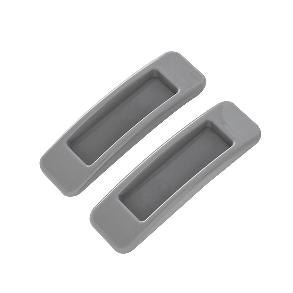2pcs/set Self-adhesive Plastic Sliding Door Pull Window Handle Cupboard Cabinet Kitchen Drawer Knobs: 2