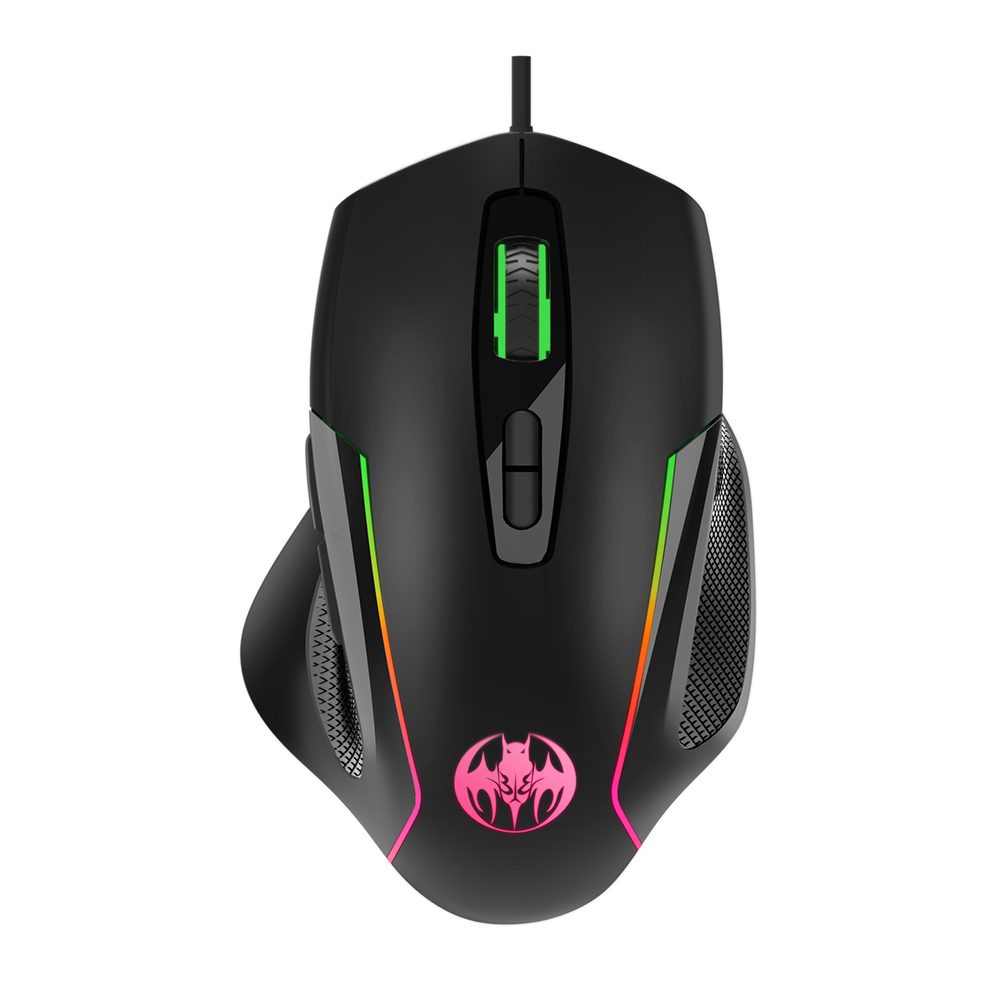 Usb Wired 35keys One-handed RGB Gaming Keyboard and Mouse 6400 Dpi Combo with Converter for Xbox One, PS4, Switch, PS3 and PC