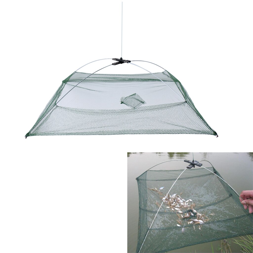 Umbrella Trap Cast Lures Fishing Dip Net Eel Lobster Minnows Net