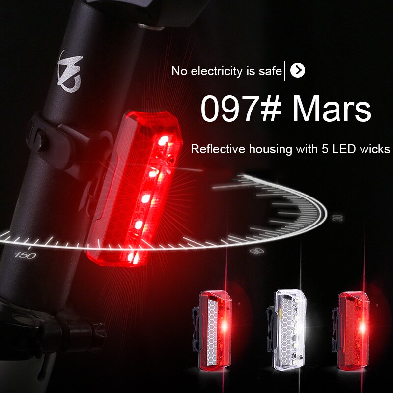 Fiets Achterlicht USB Oplaadbare Rijden Achter Fietslicht Led Mountainbike koplamp Fietsen Licht Staart-lamp luz bicicleta