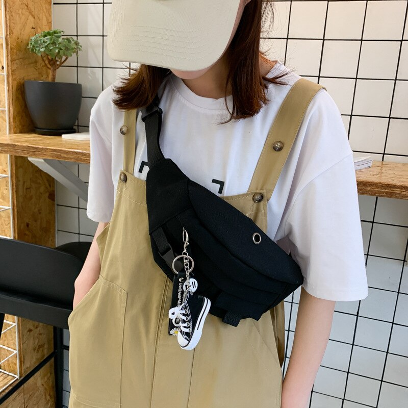 Harajuku Wind JUNGEN Trend Rucksack Schulter Tasche männer Große Kapazität Neue Stil modisch Tasche Sommer Studenten Super Feuer hüfte