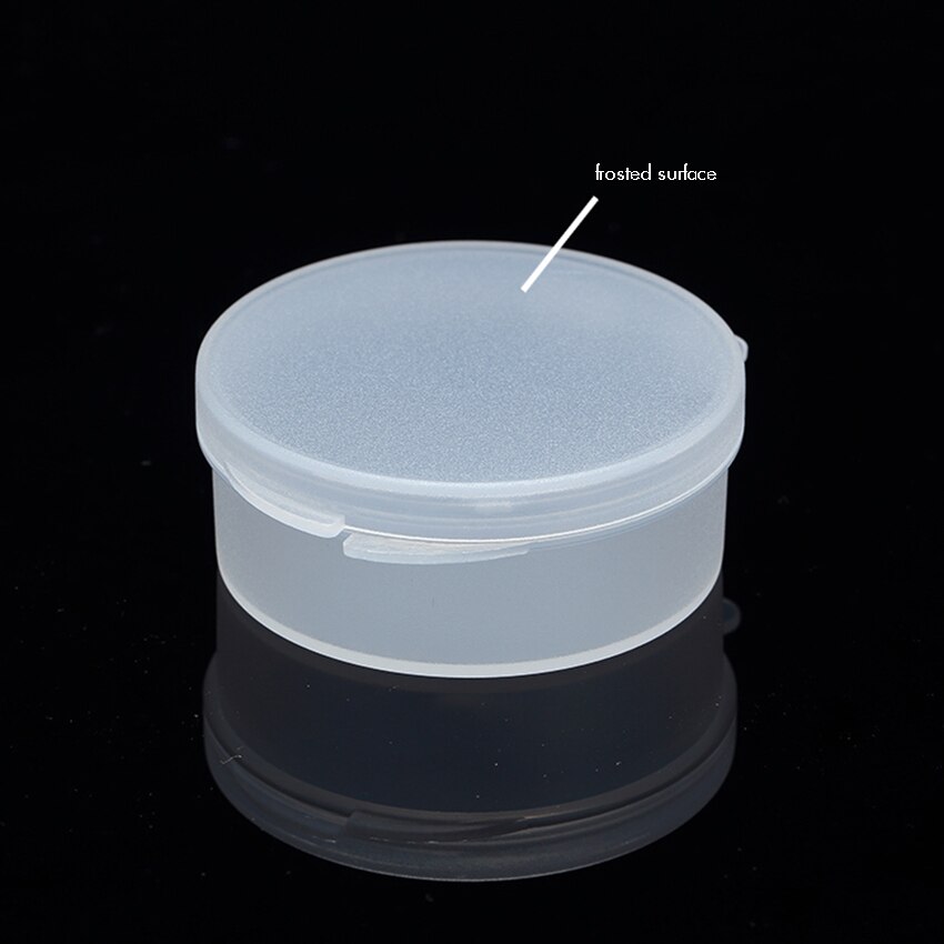 Round Plastic Box Small Size Clear Storage Containers Box with Lid for Organizing Beads &amp; Small Parts 5.2x2.3cm