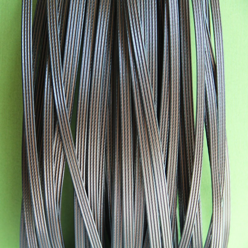 Imitation rotin synthétique plat 8MM, dégradé de café, quatre lignes, matière première tissée pour tricot et réparation de meubles de chaise