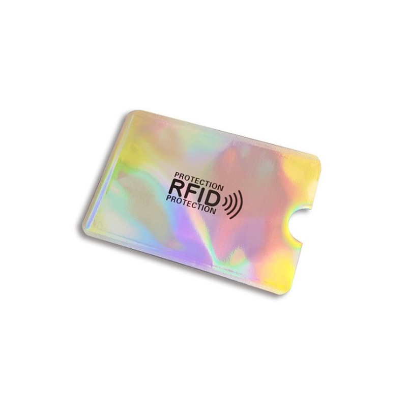 5Pcs Aluminum Foil RFID Case Anti-degaussing Card Holder Protection Bank Card Set Shielding Bag NFC Anti-Theft Card Holder