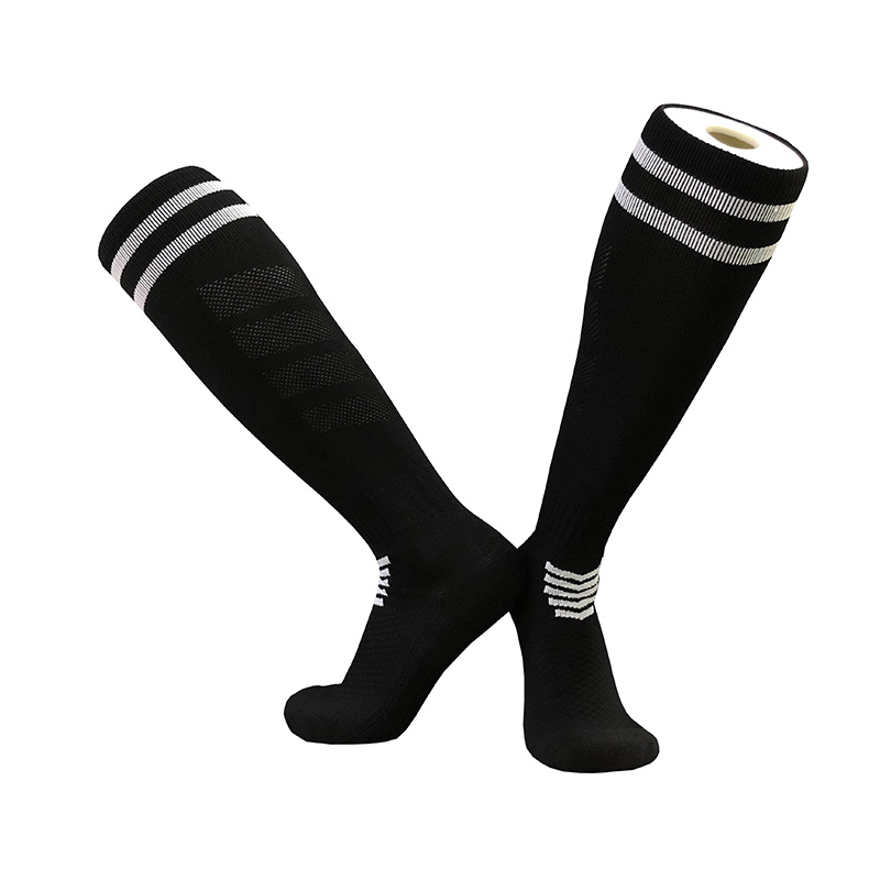 Calcetines de fútbol profesionales para niños y adultos, medias largas de entrenamiento hasta la rodilla, transpirables, de nailon