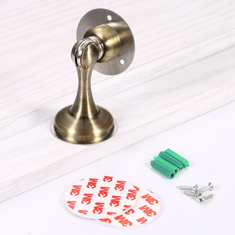 Stainless steel thickened non drilling strong magnetic indoor door anti-collision door block ground suction: 03