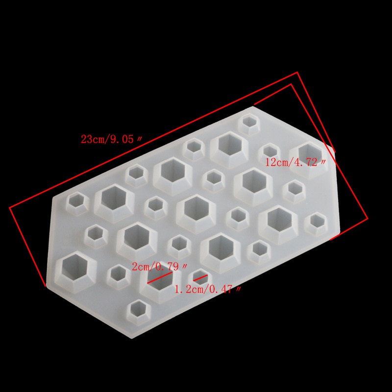 1pcs UV Resin Transparent Silicone Mould Jewelry Making Mold Sugarcraft DIY Resin Molds For Jewelry