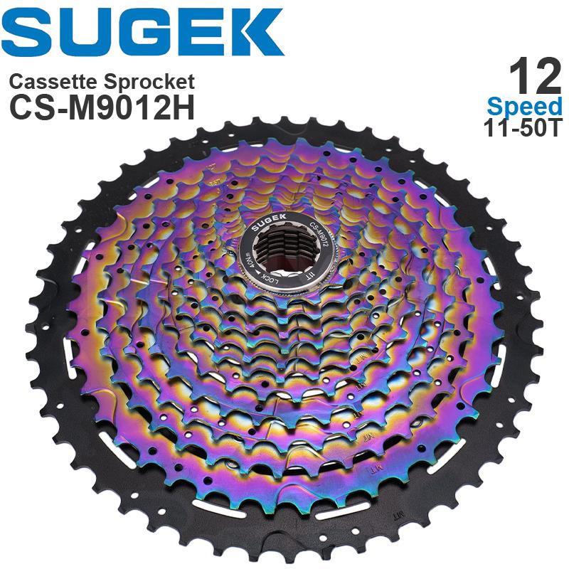 SUGEK 11/12/13 Speed Cassette Sprocket 50/52T DEORE M5100 M6100 CS-M9011 12 13 Colorful HG Steel/Al compatible K7 XT GX MTB