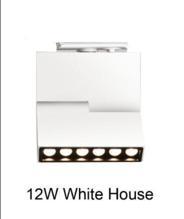 20W 12W 6W Dimbare LED Spot Light 2 Draden LED Track Verlichting AC85-265V LED Plafond Lamp voor thuis Kleding Schoenen Winkel Winkels 1PC: 12W White House / 6000K No Dimmable