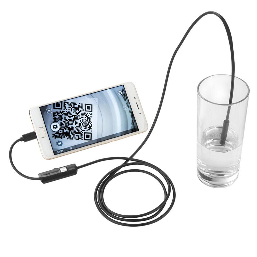 5.5mm 7mm endoscoopcamera 1m/1.5m/2m/3.5m/5m flexibele  ip67 waterdichte inspectie-endoscoopcamera voor android 6 leds verstelbaar