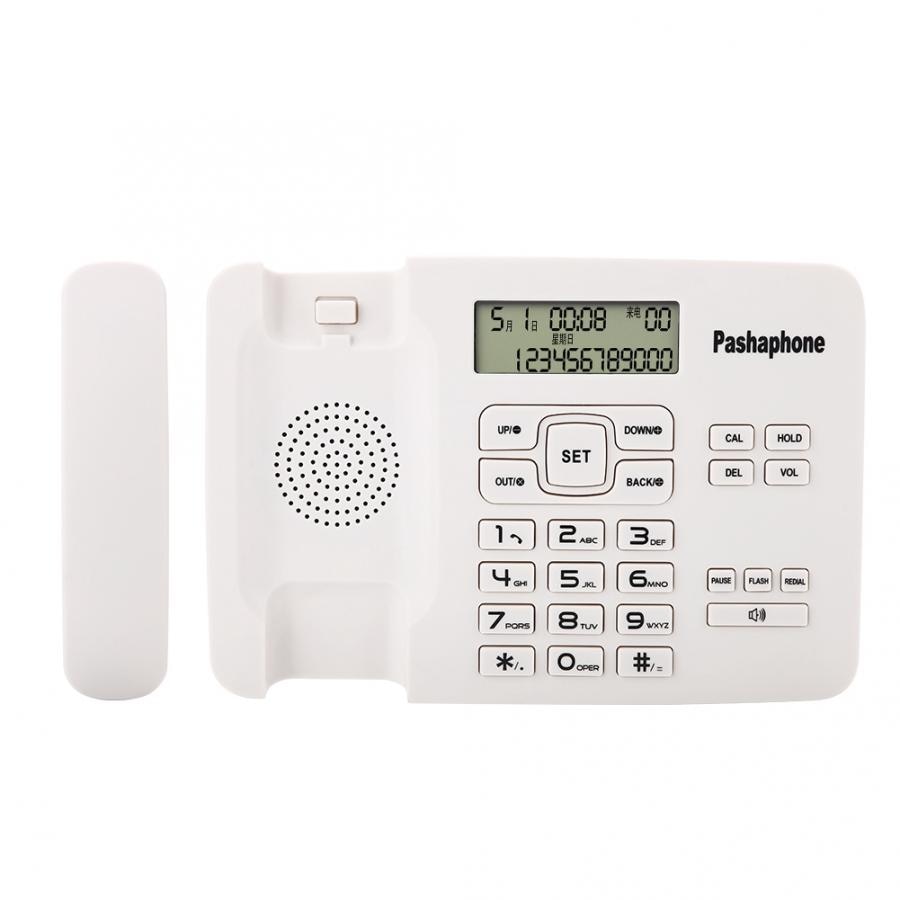Corded Phone with Caller ID/FSK/DTMF Dual System/Calendar LCD Display For Home Office White KX-T7001 Corded Phone