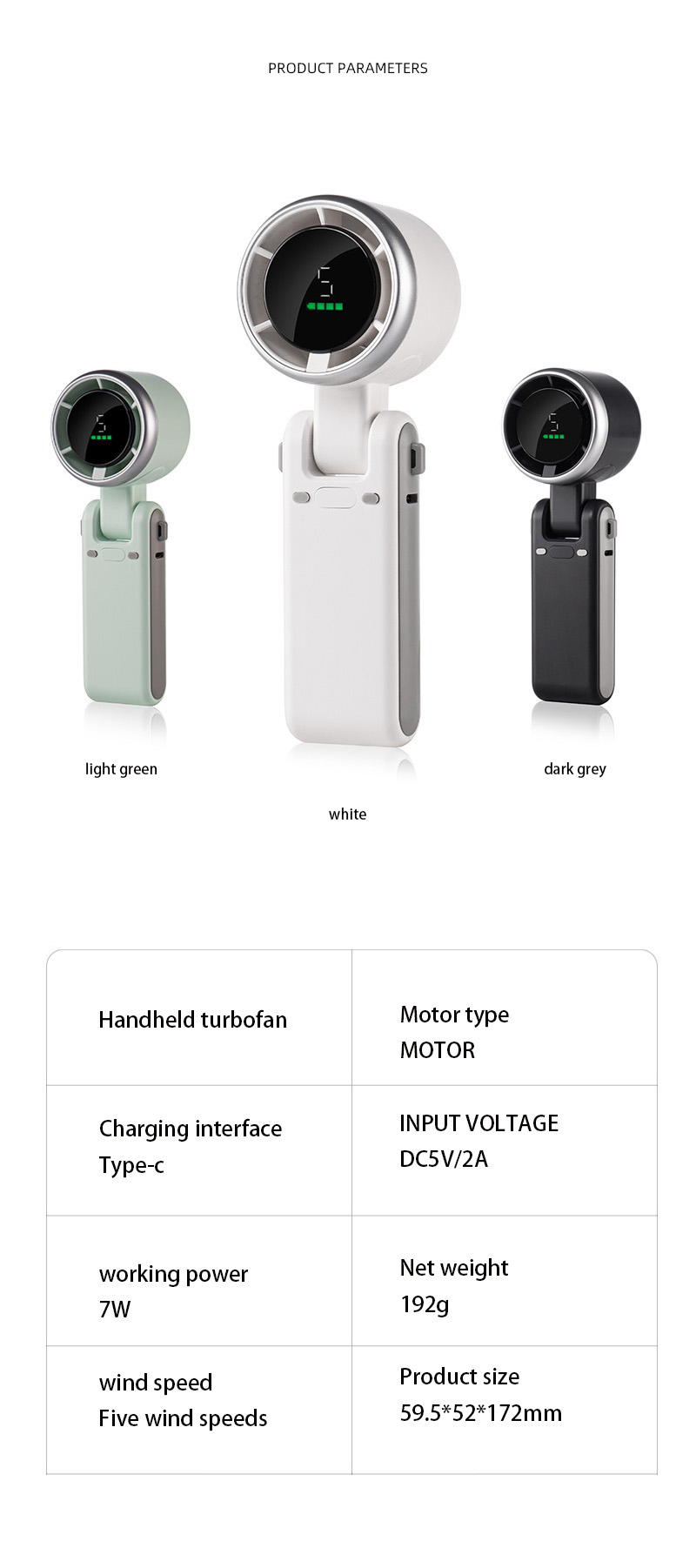 Xiaomi ventilador portátil mini turbo ventilador de mesa usb motor sem escova portátil pendurado pescoço pequeno ventilador acampamento montanhismo