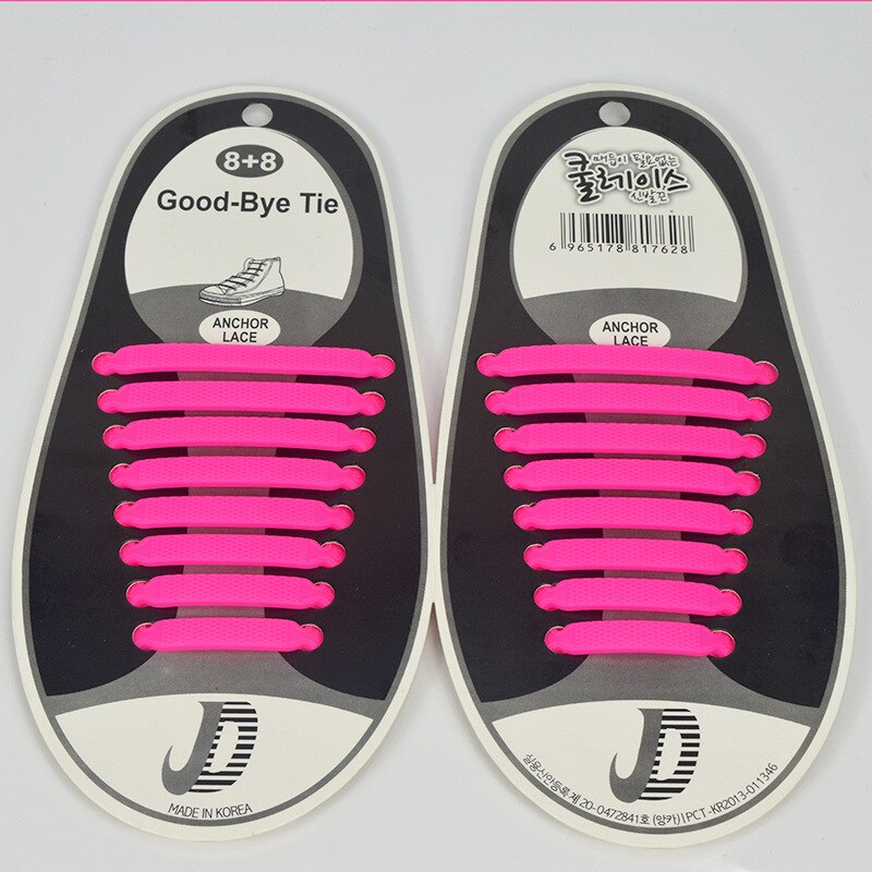 Schoenen accessoires elastische siliconen veters elastische schoenveters luie siliconen veters geen strik rubberen veters: Taohongse