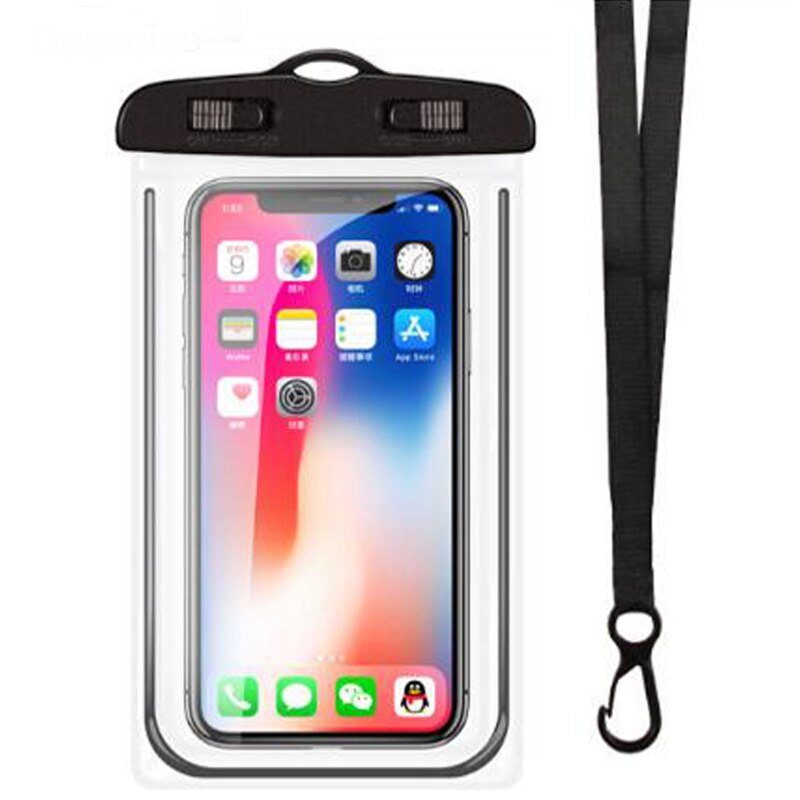 Étui de Téléphone Portable étanche Pour iPhone X Xs Max Xr 8 7 Samsung S9 Claire Scellée Par PVC De Téléphone Portable Sous-Marin Sec Pochette Housse