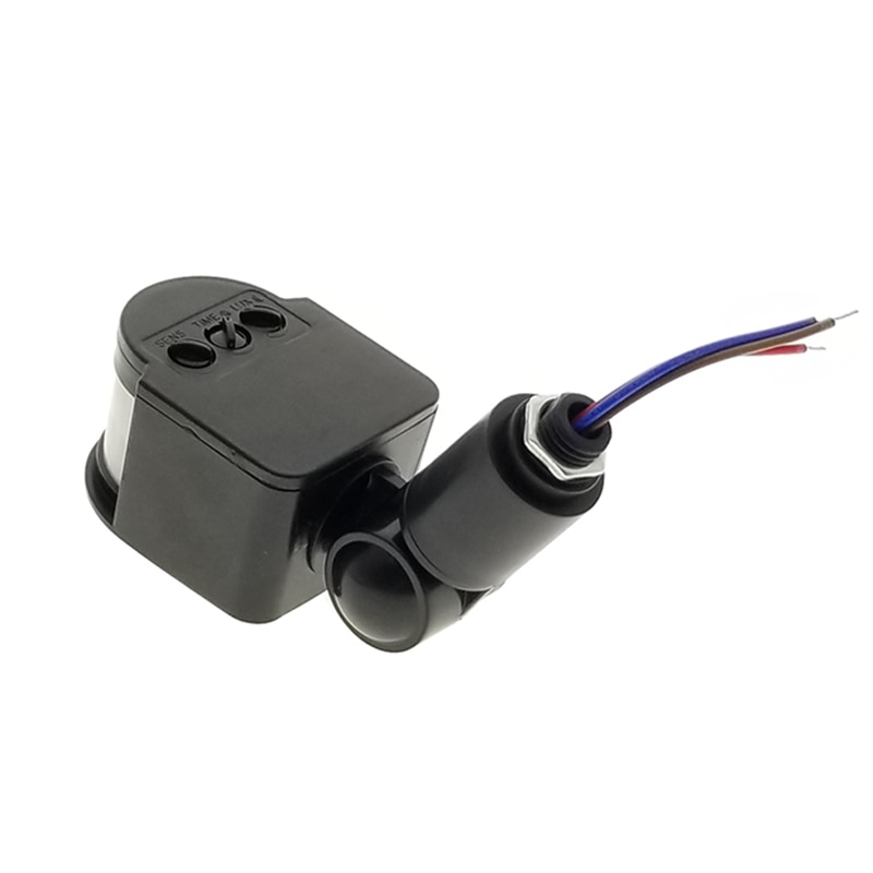 Led pir infrarød bevægelsessensor omskifter oversvømmelse lys menneskelig krop infrarød sensor tænd/sluk 110v 220v 180 graders roterende detektor