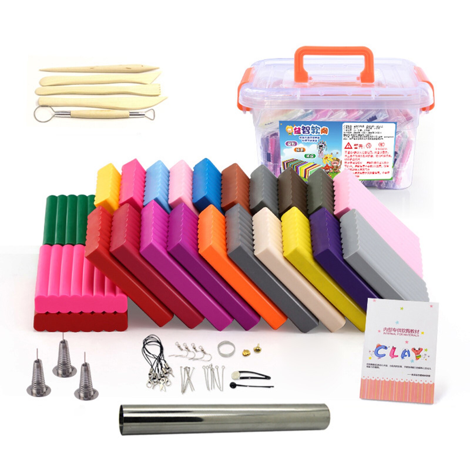 24/36/50 kolor glina polimerowa miękki blok piekarnik piec modelowania gliny zestaw robić modelowania figurki DIY prezent dla chłopca dziewczyna zestaw artystyczny z narzędziami