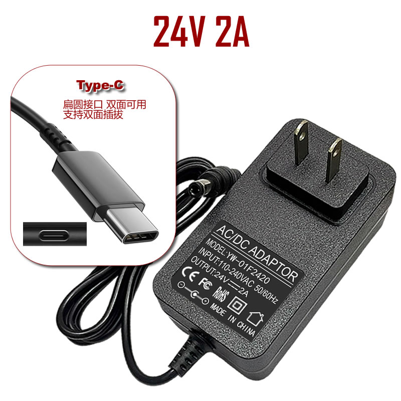 5V 2A 3A 5A 24V 2A 3A 12V 1A 2A 3A 5A 9V 2A 3A 19V 3.42A 65W PD USB C Power Supply Charger Adapter Type C Universal Tablet: RED / us