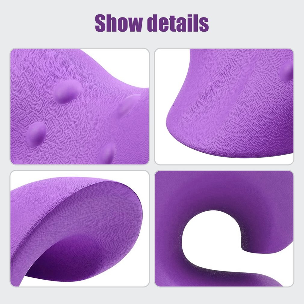 Neck And Shoulder Relaxer Cervical Traction Device Relief And Cervical Spine Alignment Chiropractic Pillow Neck Stretcher