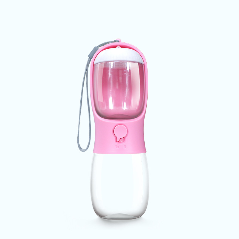 Bouteille d'eau Portable pour chiens, bouteille de boisson pour chiots, abreuvoir de voyage pour animaux de compagnie, bol étanche pour chien, conteneurs alimentaires, accessoires pour chiens: Violet