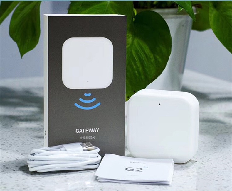 Bluetooth Wifi Gateway Fingerprint Password Smart electronic door Lock Remote Control App Gateway TTLock App Gateway