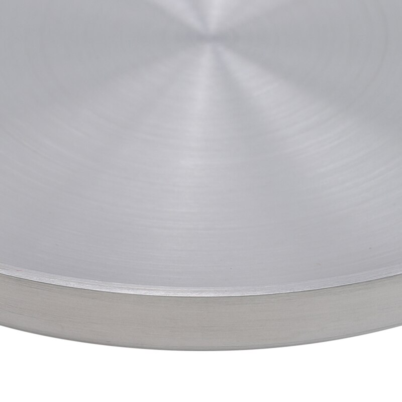 Stainless Steel Dinner Plates Kitchen Serving Dishes Salad Shape Round Plate Cake Dessert Solid Tray Western Steak Round Tray