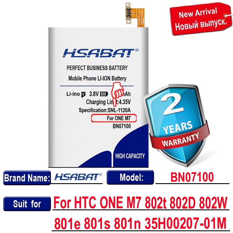 HSABAT Battery for HTC ONE M8 one 2 M8T M8X M8D E8 M8SW/ONE M7 802D 802T/ONE M9 M9+ M9W One M9 Plus/One M10 10/10 Lifestyle M10H: for HTC ONE M7