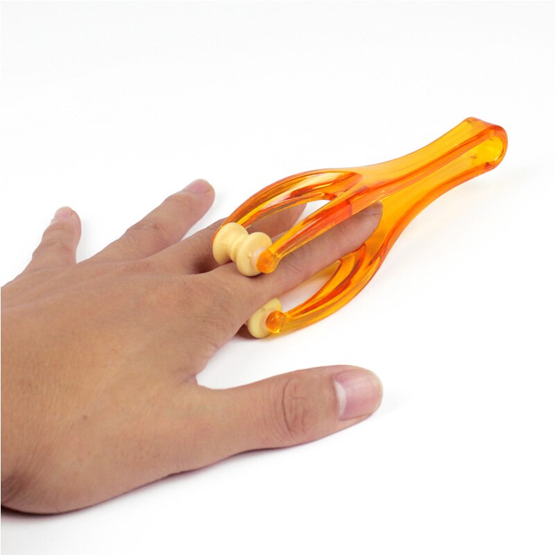 1 stk 2 ruller finger massager værktøj elastisk håndtag slappe fingerled hånd massager blodcirkulation