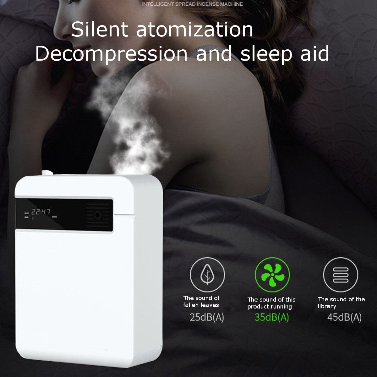 300 m³ -500 m³ doftmaskin luftrenare aromdoftmaskin 5w 12v 150ml doftenhet för hotellparfymspruta arom