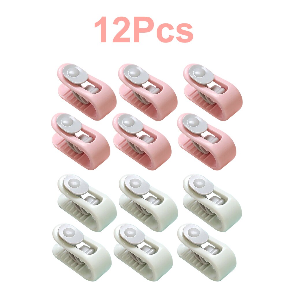 Pinzas antideslizantes para edredón, fijador de sábanas de cama, sujetador de ropa para dormir, 6/12 piezas: 12 pcs Set C