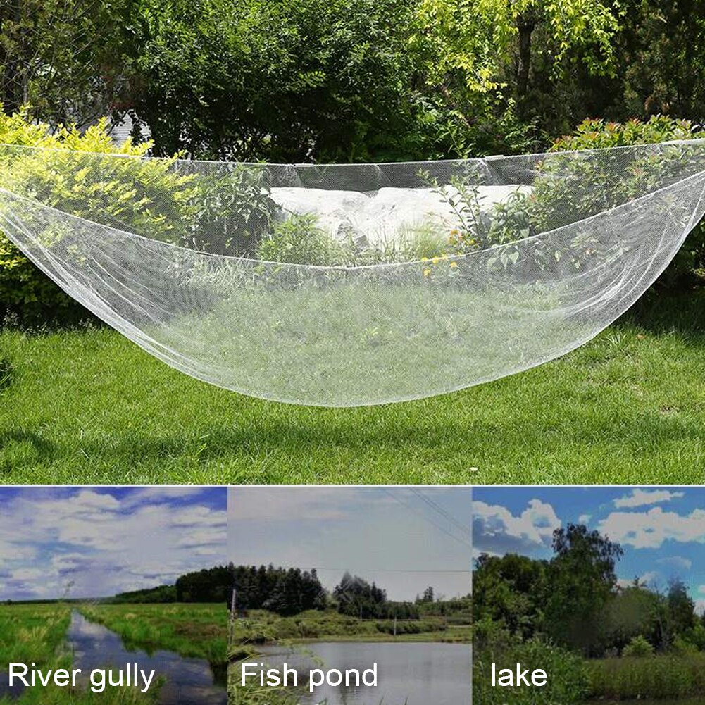 Lake Reusable Fishing Net Outdoor River Casting Accessories Tool Elastic Clamp Float Trap Lightweight Single Mesh Braided Nylon