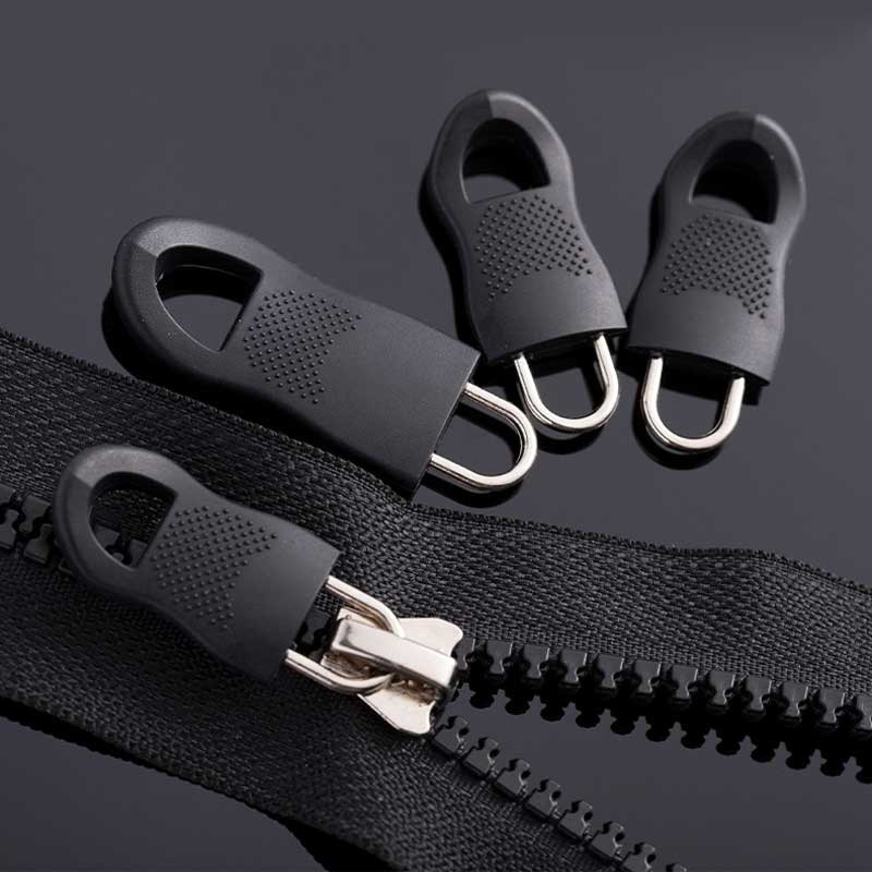 Universal Detachable Zipper Puller Set Elastic for Dress Sweater Pin buckle Leather Bel Sliding Teeth Rescue Sewing Z