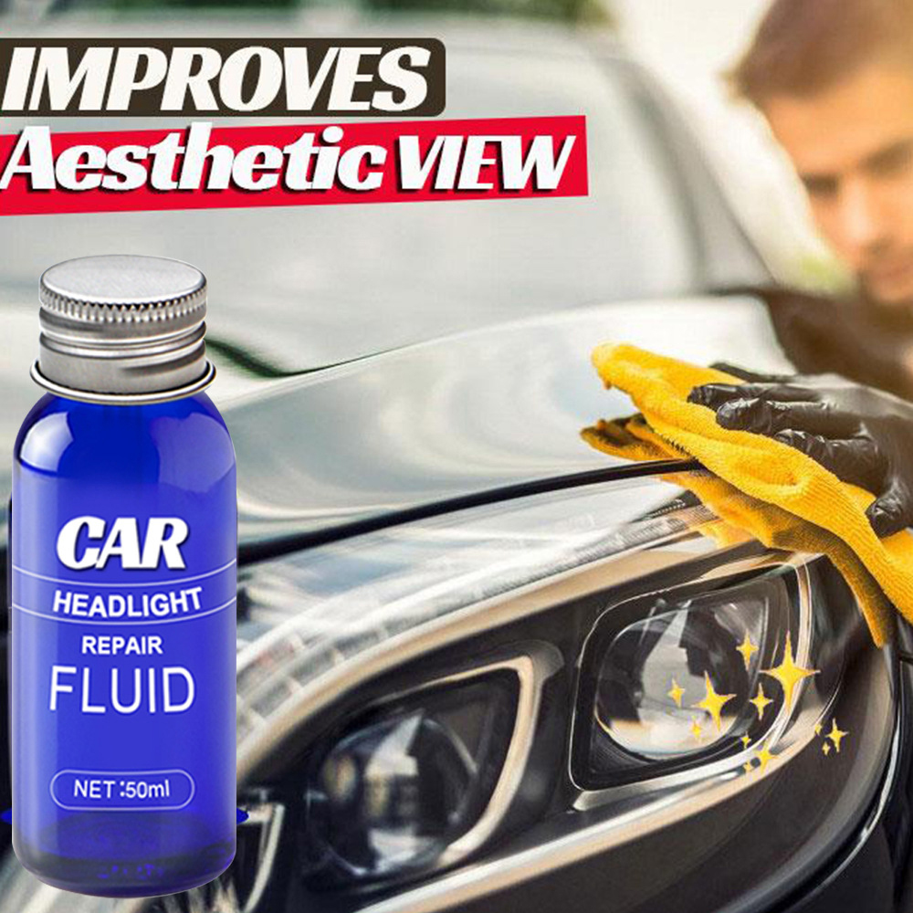 10/30/50ml Car Headlight Repair Fluid Refurbishment Liquid Car Headlight Restoration Wash Headlight Polish Headlight Repair Kit