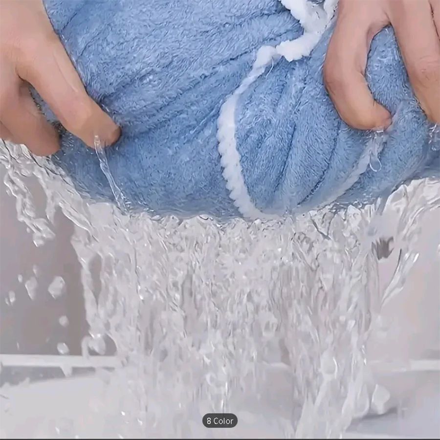 Coral fleece bathrobe, ladies, with pockets, absorbent, fluffy and warm