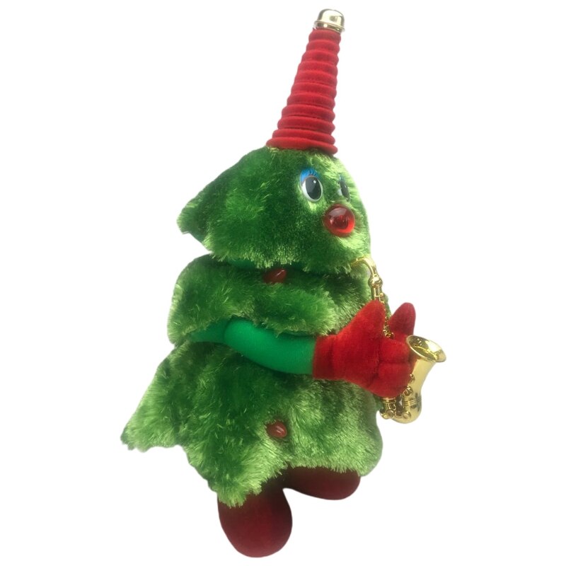 Weihnachten Baum Elektrische Spielzeug Lustige Elektrische Plüsch Spielzeug Nette GrüNe Elektronische Weihnachten Baum Musical Puppe Weihnachten Dekoration