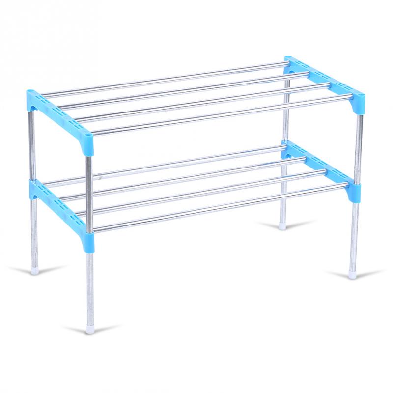 2/3/4 Tiers Stackable Shoe Rack Space Saving Shoe Tower Cabinet Storage Organizer Upholstered Shoe Rack Entryway Storage Shelf